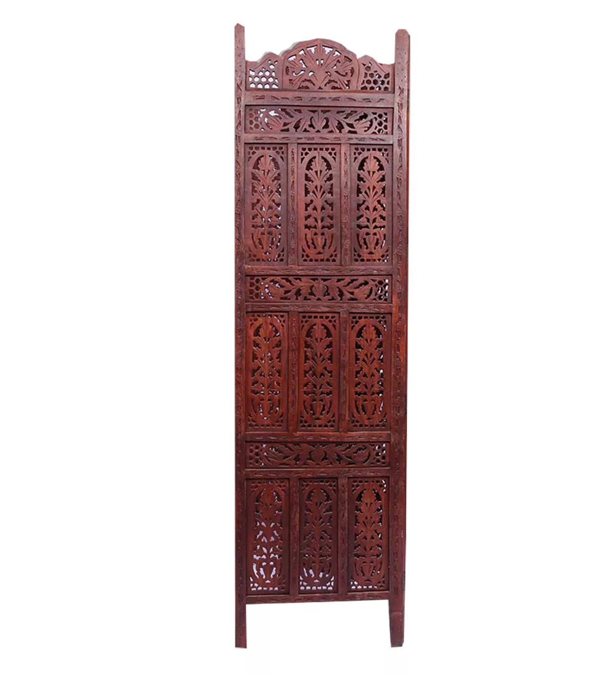 4 Panel Room Divider in Sheesham Wood view 3