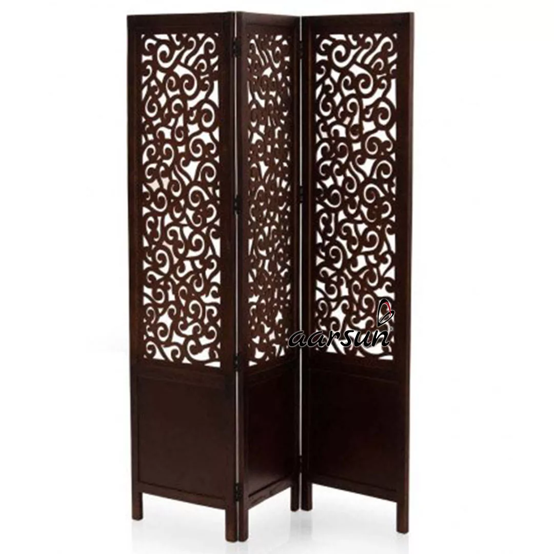 Classic 3 Panel Wooden Partition