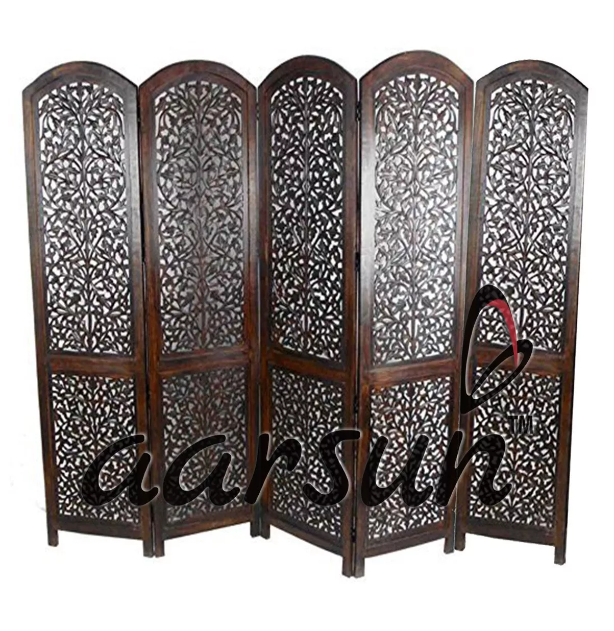 Foldable Room Divider in 5 Panel