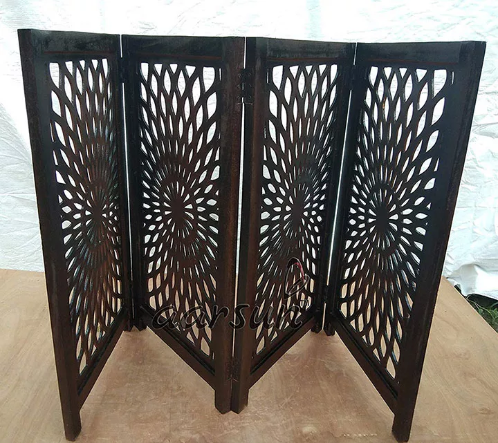 Folding Partition Screen (Brown) view 4