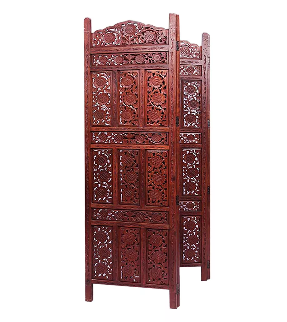 Handmade Designer Room Divider in Sheesham Wood view 3