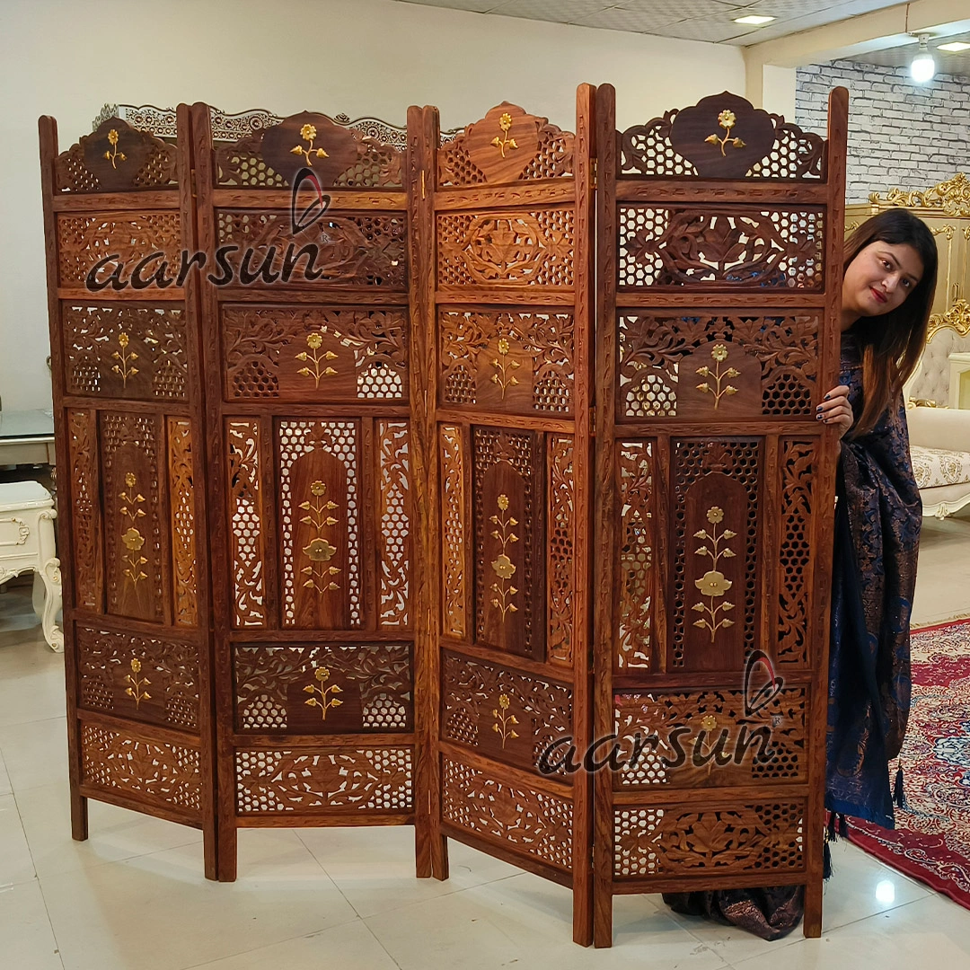 Sheesham Wood Partition Walls- Room Divider view 10